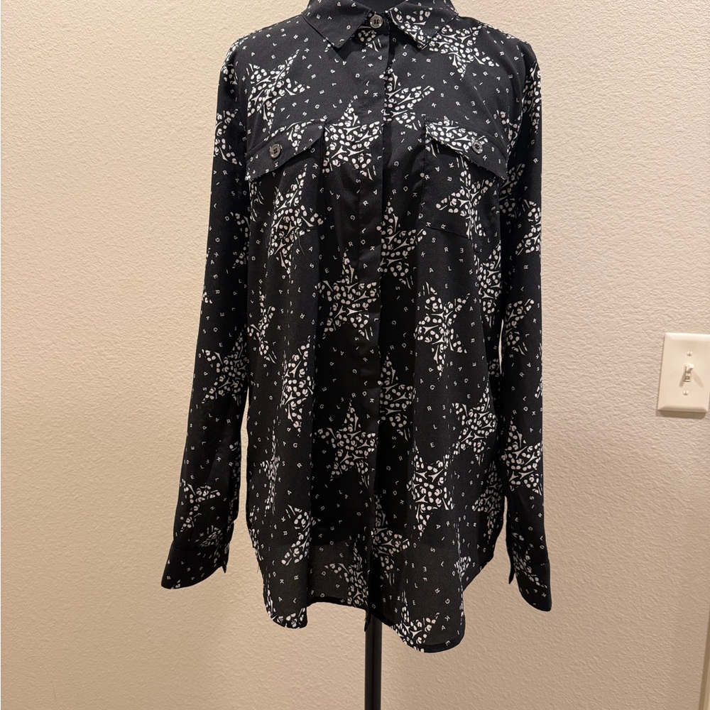 Karl Lagerfeld Monochrome Textured Fabric